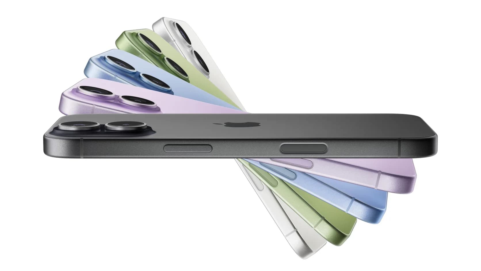 Deretan iPhone 17 dalam berbagai warna.